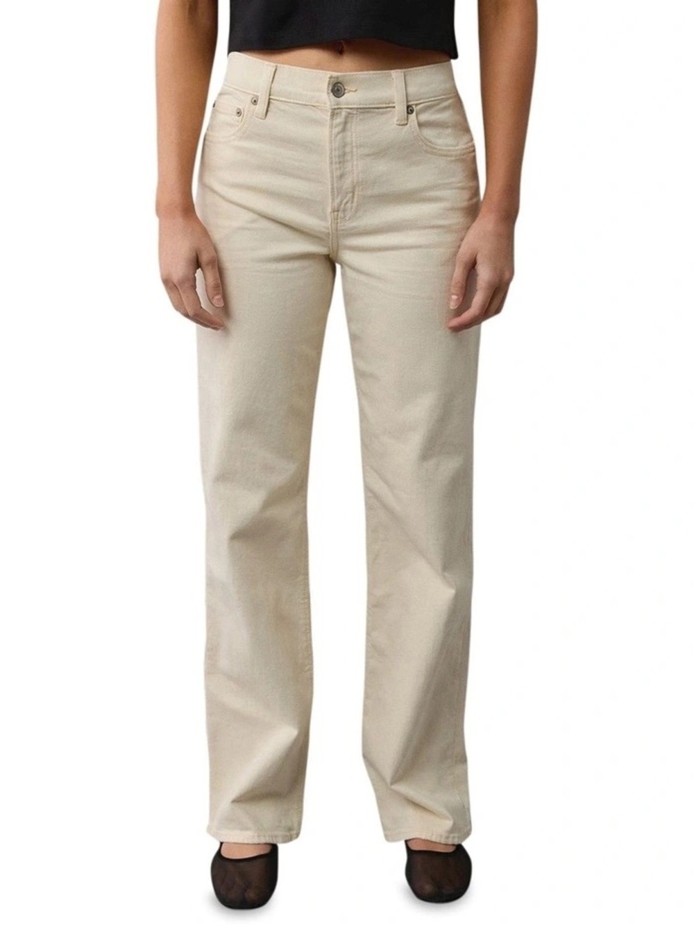 American Eagle High-Waisted Stovepipe Jeans | Women’s Size 2 | Khaki